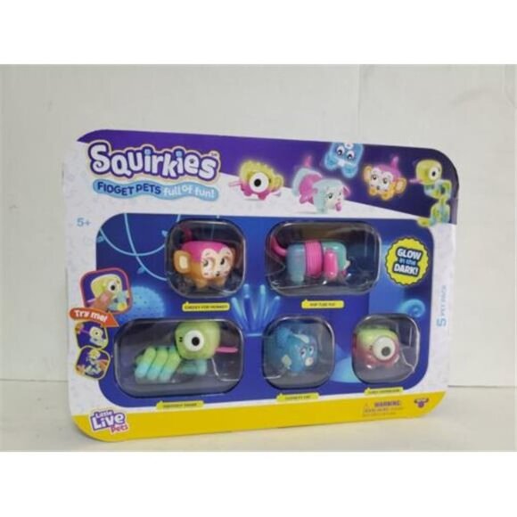 Little Live Pets Squirkies Cheeky Pop Monkey, Pop Tube Pup, Squiggly Snake, CAT - Picture 4 of 6